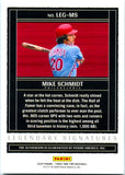 Mike Schmidt 2024 Panini Three And Two Red Legendary Auto SP 3/6