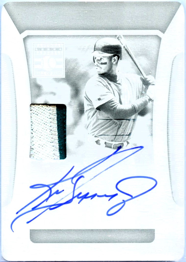 Ken Griffey Jr 2022 National Treasures Printing Plate Game Used Patch Auto SP 1/1
