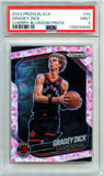 Gradey Dick 2024-25 Panini Prizm Black Cherry Blossom Choice SP 11/20 PSA 9