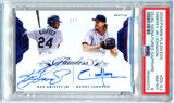 Ken Griffey Jr Randy Johnson 2020 Flawless Blue Dual Auto SP 1/7 PSA 8