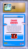 Chase Brown RC 2023 Donruss Rated Rookie #318 CGC 10 Gold Pristine