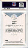 Snow White 2023 Topps Chrome Disney 100 Pink Refractor SP 358/399 PSA 10