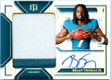 Brian Thomas Jr RC 2024 National Treasures Silver Rookie Patch Auto SP 19/25
