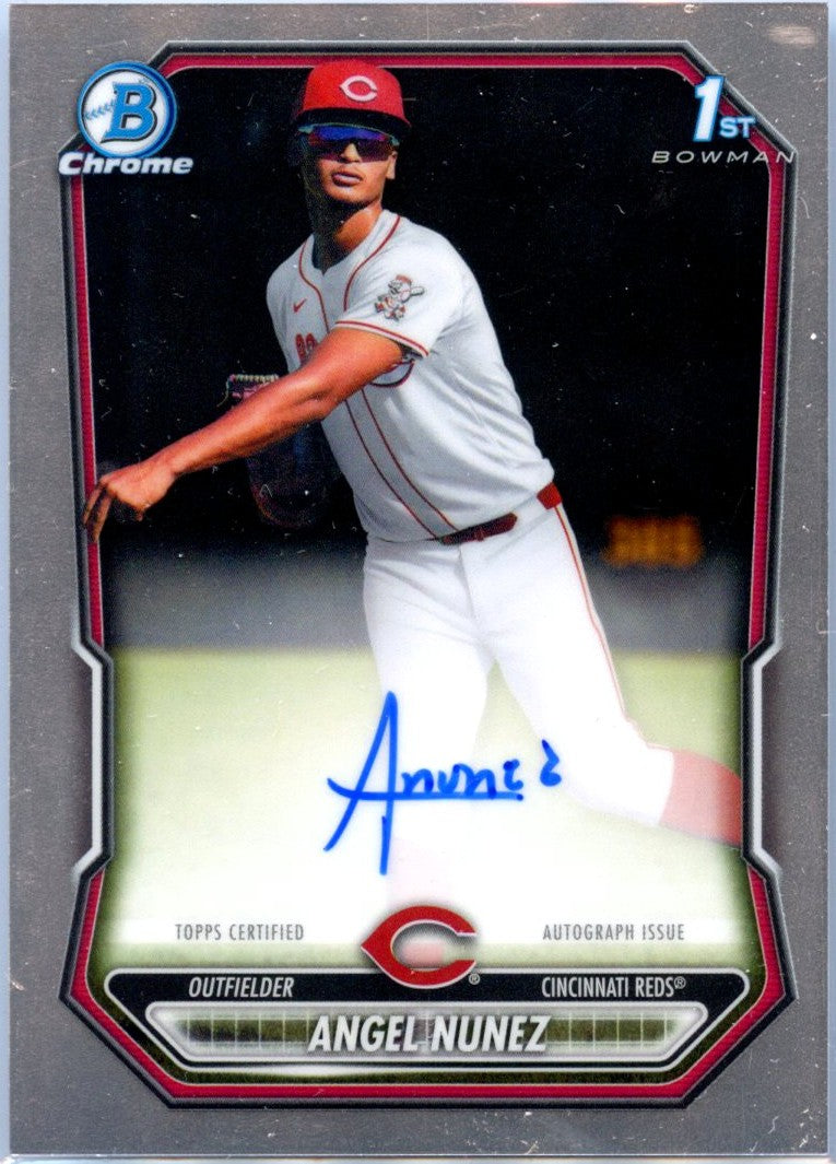 Angel Nunez RC 2026 1st Bowman Chrome Prospect Rookie Auto