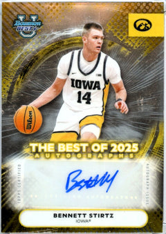 Bennett Stirtz RC 2025 Bowman University Best Rookie Auto-1