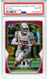 Bo Nix RC 2023 Bowman U Chrome National Convention Red Rookie SP 4/5 PSA 8
