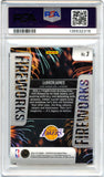 Lebron James 2024-25 Panini Prizm Black Fireworks #3 PSA 10