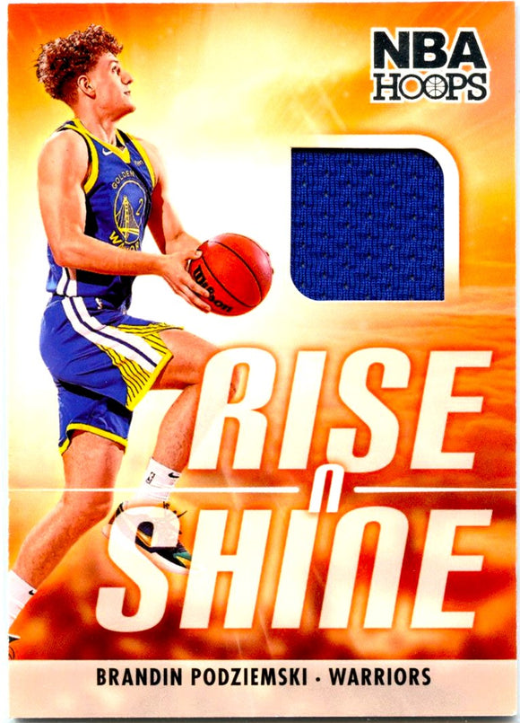 Brandin Podziemski RC 2023-24 Panini NBA Hoops Rise N Shine Rookie Patch
