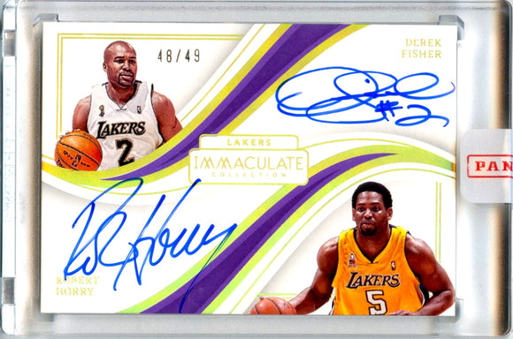 Product Derek Fisher Robert Horry 2022-23 Immaculate Gold Dual Auto SP 48/49 Link