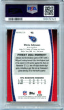 Chris Johnson 2012 Topps Finest Red Refractor SP 12/25 PSA 8