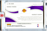 Derek Fisher Robert Horry 2022-23 Immaculate Gold Dual Auto SP 48/49
