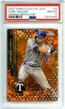Corey Seager 2025 Topps Chrome X Cactus Jack Orange Refractor SP 17/25 PSA 10