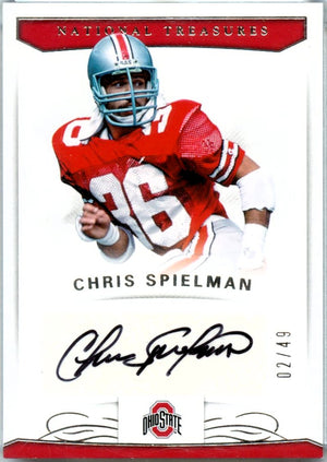 Chris Spielman 2018 National Treasures Collegiate Auto SP 2/49