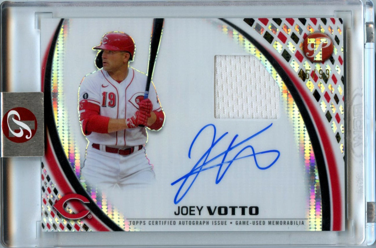 Joey Votto 2026 Topps Pristine Pulsar Game Used Patch Auto-1