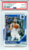 Klay Thompson 2024-25 Donruss Optic White Choice SP 36/48 PSA 10