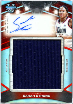 Sarah Strong RC 2025 Bowman U Best Jumbo Rookie Patch Auto-1