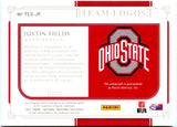 Justin Fields RC 2021 National Treasures Collegiate Team Logos Rookie Auto SP 23/25