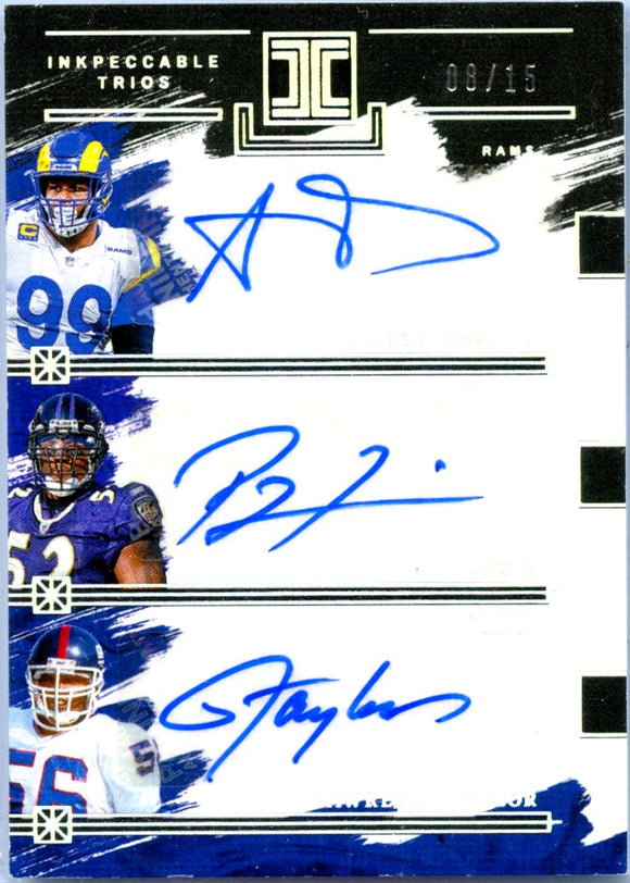 Product Donald Lewis Taylor 2024 Impeccable Inkpeccable Trios Triple Auto SP 8/15 Link