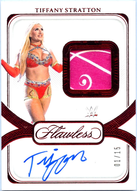 Product Tiffany Stratton 2024 Flawless WWE Red Patch Auto SP 1/15 Link