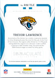 Trevor Lawrence 2024 Immaculate Remarkable Nike Logo Patch SP 1/1