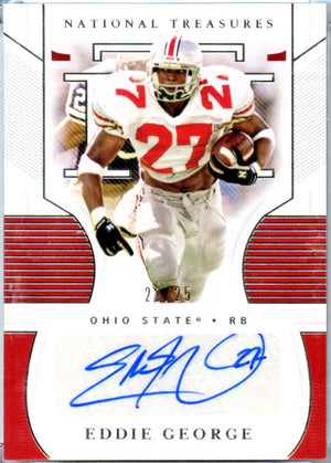 Eddie George 2021 National Treasures Collegiate Auto SP 22/25