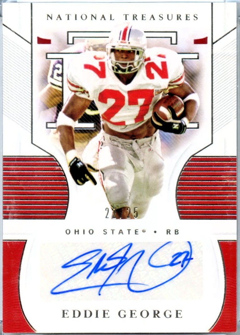 Eddie George 2021 National Treasures Collegiate Auto SP 22/25