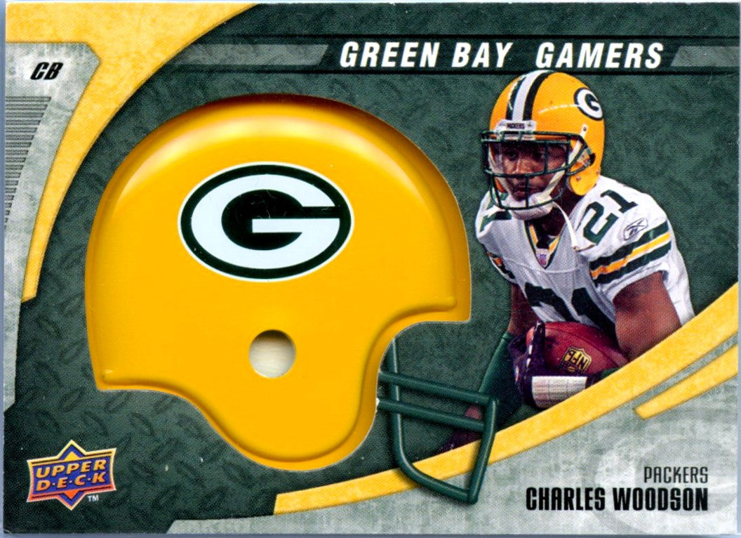Charles Woodson 2008 Upper Deck Green Bay Gamers Helmet Medallion #21
