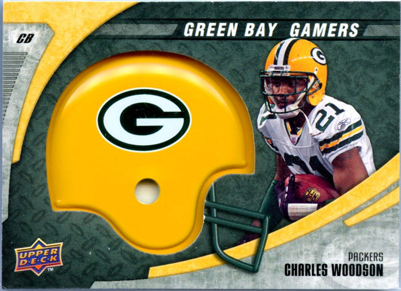 Charles Woodson 2008 Upper Deck Green Bay Gamers Helmet Medallion #21-1