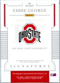 Eddie George 2021 National Treasures Collegiate Auto SP 22/25-2