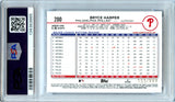 Bryce Harper 2024 Topps Blue Foil SP 155/999 PSA 10
