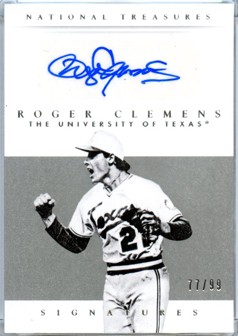 Roger Clemens 2015 National Treasures Collegiate Auto SP 77/99-1