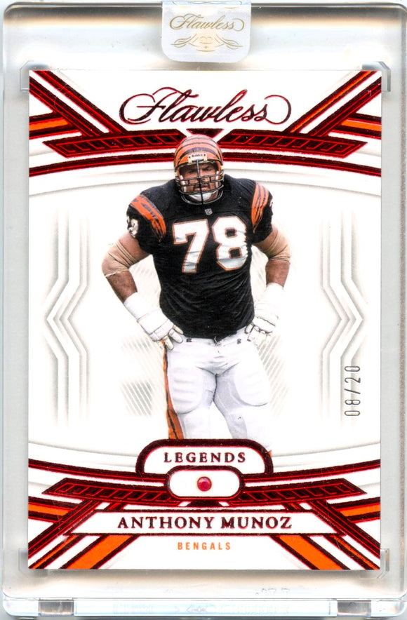 Product Anthony Munoz 2023 Flawless Red Diamond Legends SP 8/20 Link