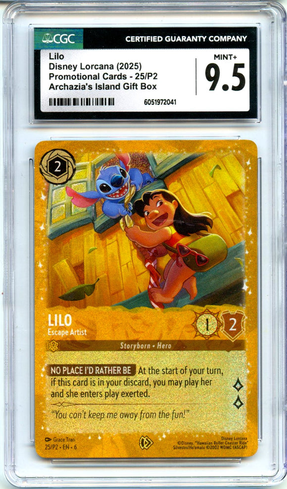 Product Lilo 2025 Disney Lorcana Archazia's Island Gift Box Promo #25 CGC 9.5 Link