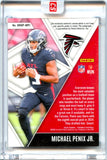 Michael Penix Jr RC 2024 Panini Phoenix Rising Rookies Dual Patch Auto SP 70/99