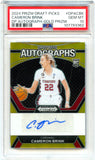Cameron Brink RC 2024 Panini Prizm Draft Gold Rookie Auto SP 5/10 PSA 10
