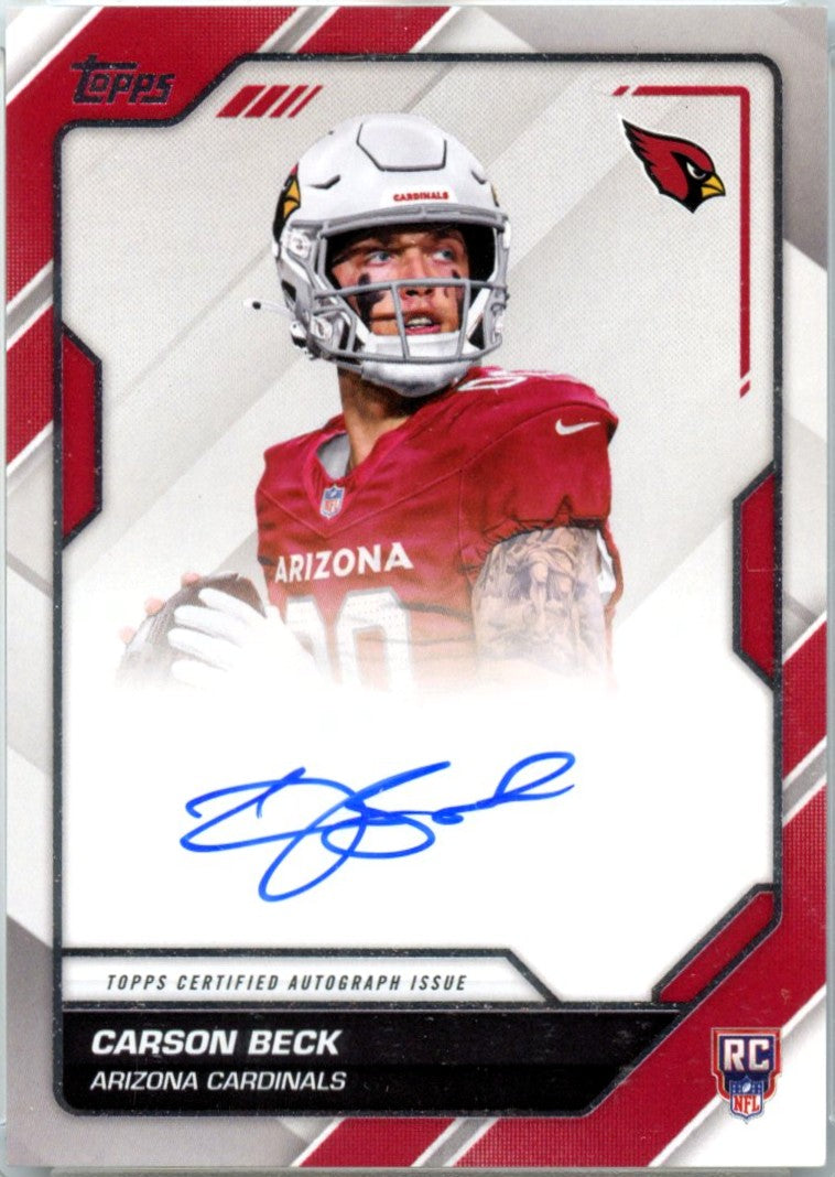 Carson Beck RC 2026 Topps Flagship First Signatures Rookie Auto