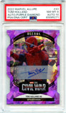 Tom Holland As Spider-Man 2022 Upper Deck Marvel Allure Purple Diamond Auto SP 8/10 PSA 8