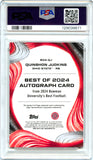 Quinshon Judkins RC 2024 Bowman U Best Red Geometric Rookie Auto SP 6/10 PSA 9
