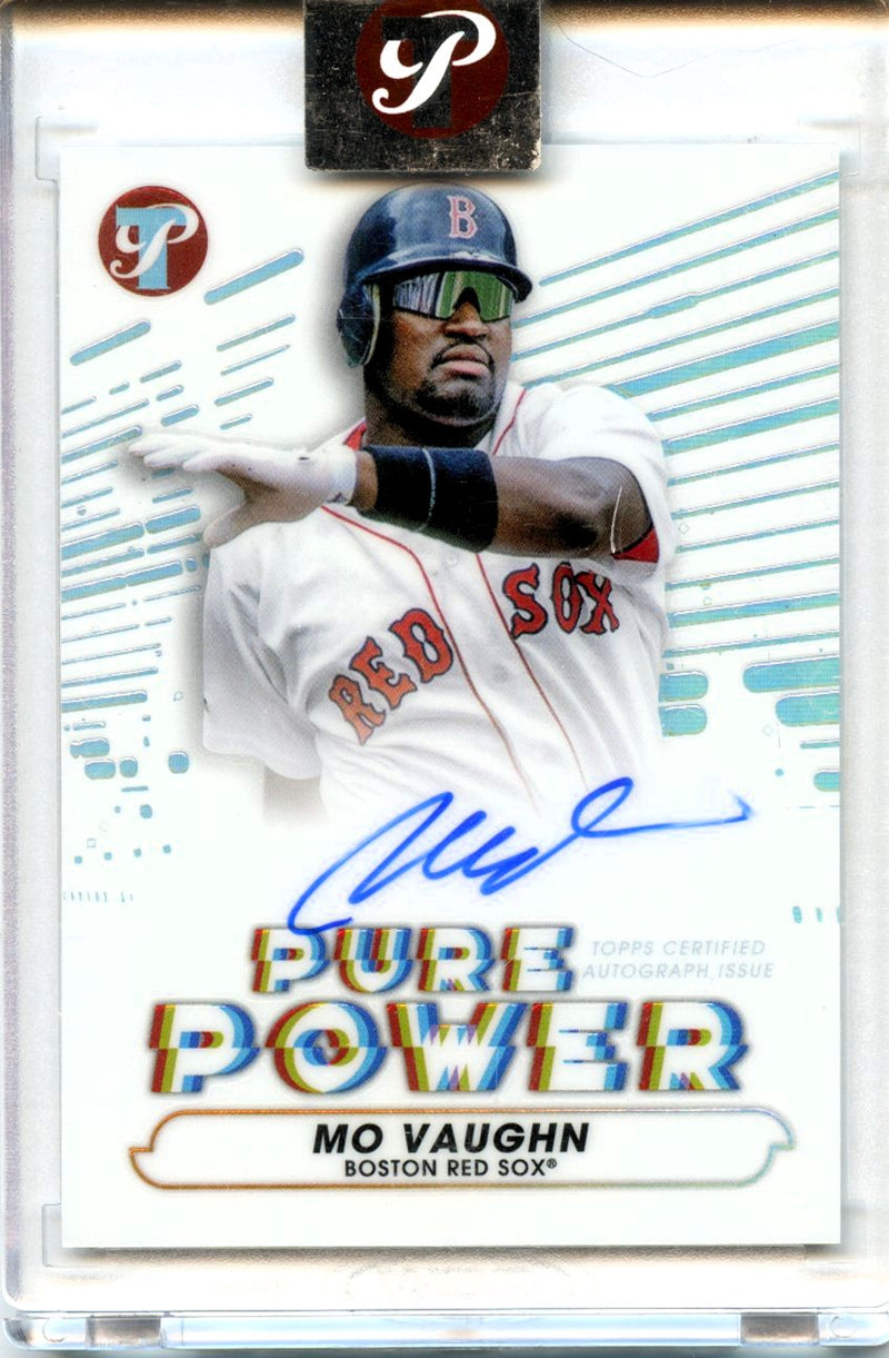Mo Vaughn 2022 Topps Pristine Pure Power On Card Auto-1
