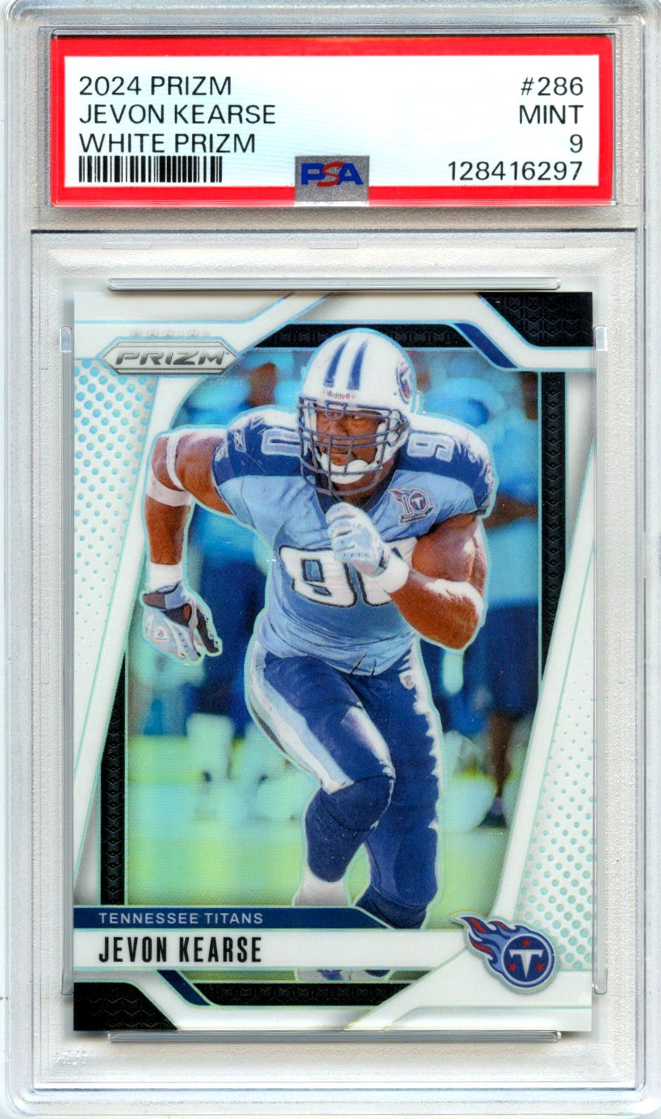 Jevon Kearse 2024 Panini Prizm White SP 19/35 PSA 9