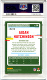 Aidan Hutchinson 2023 Donruss Optic Gold Prizm SP 5/10 PSA 9
