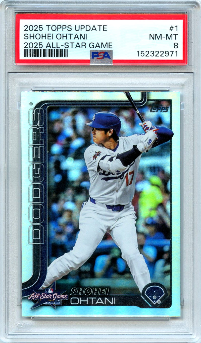 Shohei Ohtani 2025 Topps Update 2025 All Star Game #1 PSA 8-1