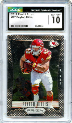 Peyton Hillis 2012 Panini Prizm First Year #97 CGC 10-1