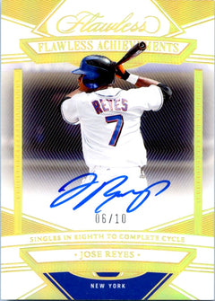 Jose Reyes 2023 Flawless Holo Gold Achievements Auto SP 6/10-1