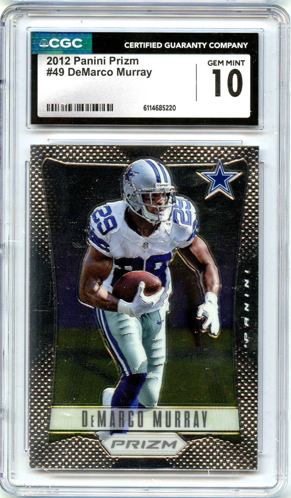 Demarco Murray 2012 Panini Prizm First Year #49 CGC 10