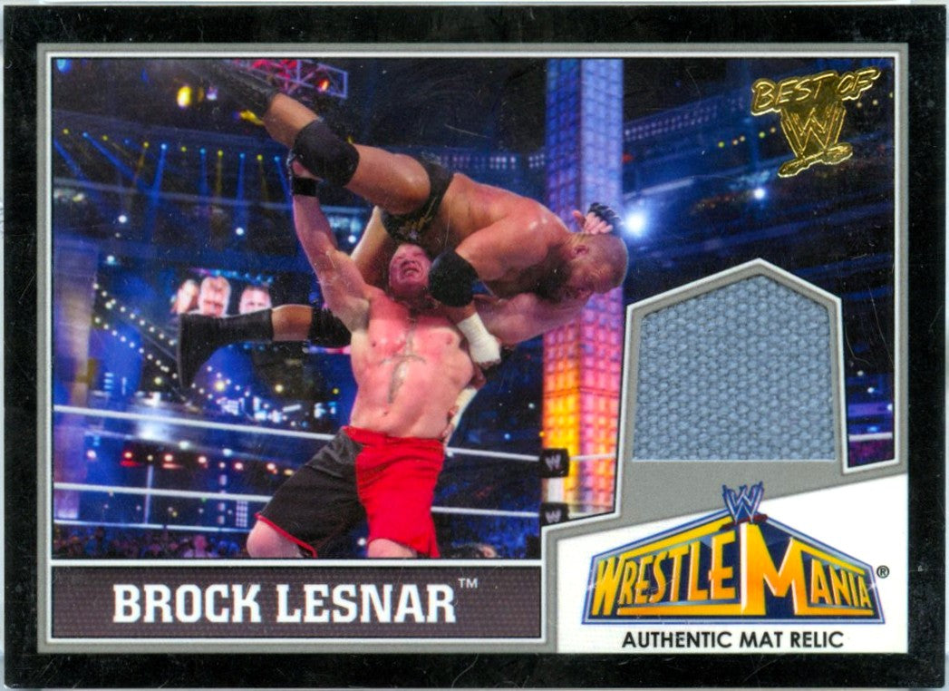 Brock Lesnar 2013 Topps WWE Best Of Wrestlemania 29 Event Used Mat Patch