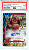 Derik Queen RC 2024-25 Bowman U Chrome Black Blue Stealth Rookie Auto SP 68/100 PSA 9