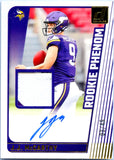 JJ Mccarthy RC 2024 Donruss Rookie Phenom Patch Auto SP 3/49