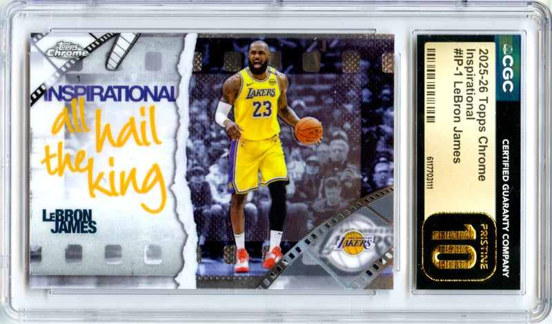 Lebron James 2025-26 Topps Chrome Inspirational CGC 10 Pristine-1