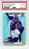Justin Jefferson RC 2020 Panini Mosaic Silver Prizm Rookie #270 PSA 10